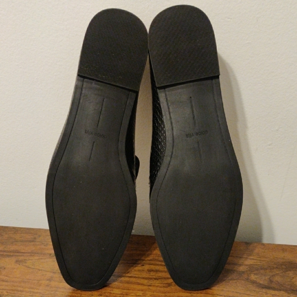 Dolce Vita Black Leather Slip-On Loafers - Picture 7 of 13